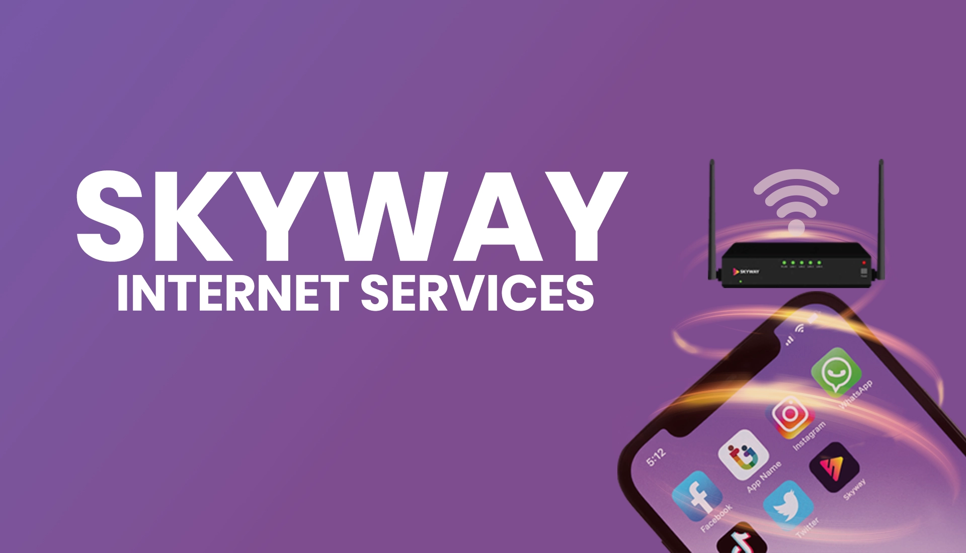 best branding and advertising agency in hyderabad skyway broadband Banner